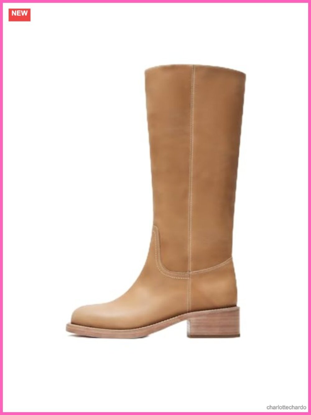 Women's Knee High Wide Calf Pull-On Block Heel Riding Boots Round Toe